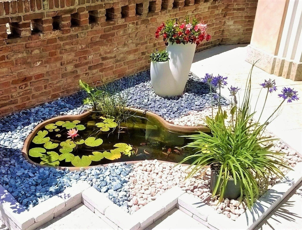 Laghetto antille cm 220x140x60 capacita litri 750 giardino giardinaggio