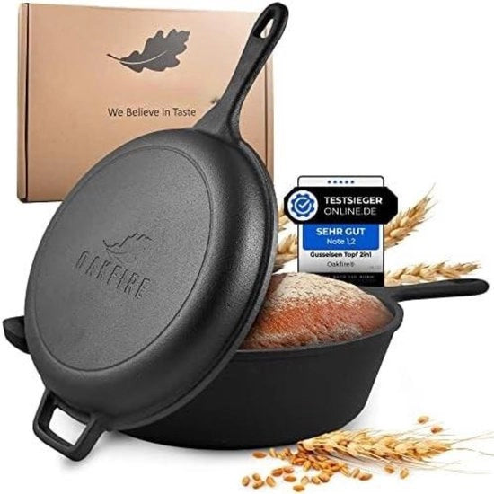Wok in Acciaio Fuso - Piastra di Frittura in Acciaio Fuso