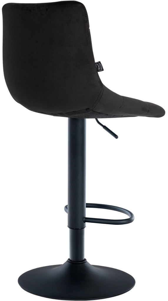Sgabello Jerry Velvet nero,nero