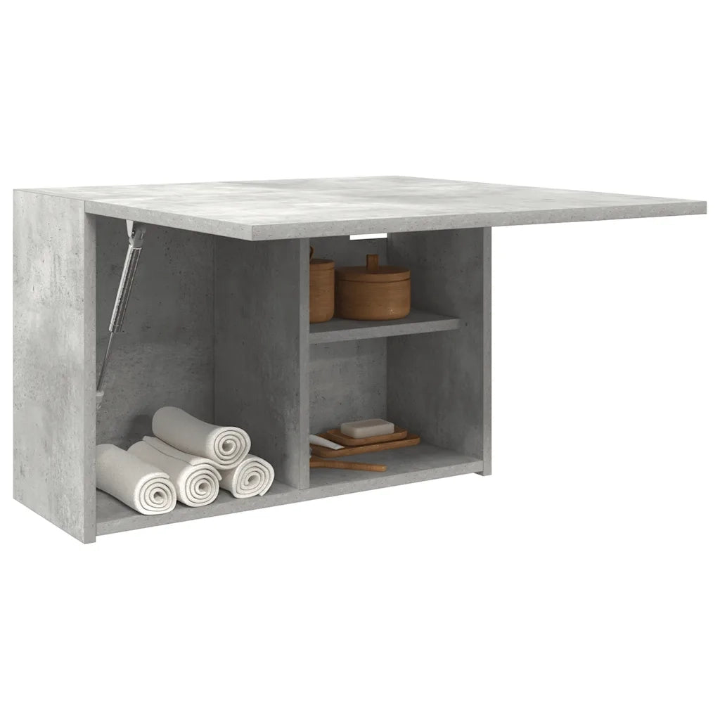Armadietto da Bagno Grigio Cemento 60x25x40 cm in Truciolato 860070