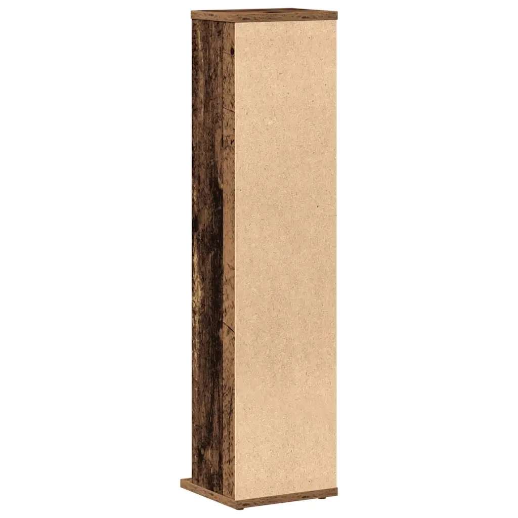 Mobile Porta CD Legno Vecchio 21x20x88 cm in Legno Multistrato 855828