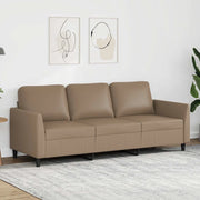 Divano a 3 Posti Cappuccino 180 cm in Similpelle