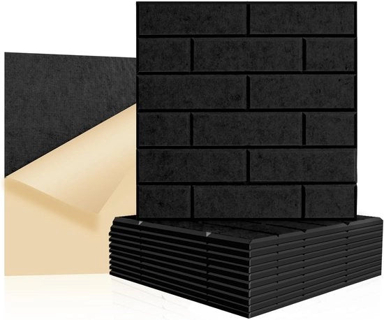 Pannelli Acustici di Sostegno al Rumore - Pannello Assorbente Acustico - Pannello Autoadesivo Grande per Art Room - 30 * 30 * 1cm Pannello di Poliester per Camera da Letto - Pannello Acustico per Studio Decorativo