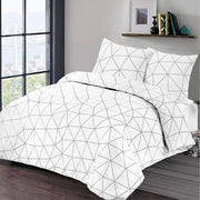 Set di coperte da letto e cuscini in cotone - Bianco - 240 x 220 cm - Cotone - Set a due pezzi di coperta da letto 240 x 220 cotone