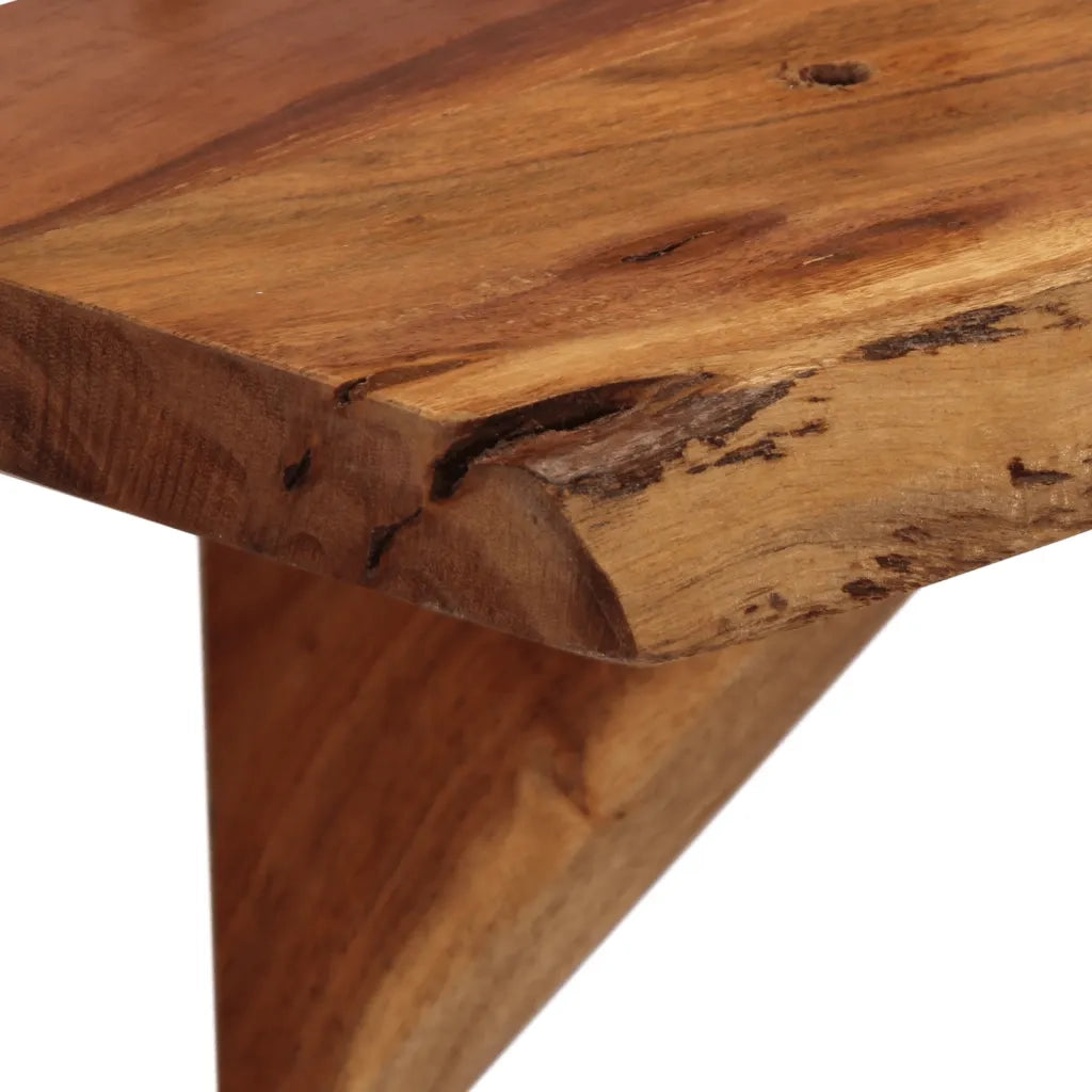 Mensole da Parete 2 pz 110x20x18 cm in Legno Massello di Acacia cod mxl 64412