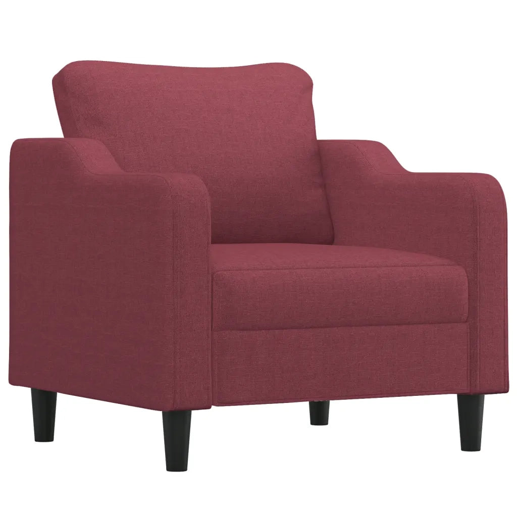Poltrona Rosso Vino 60 cm in Tessuto 359349