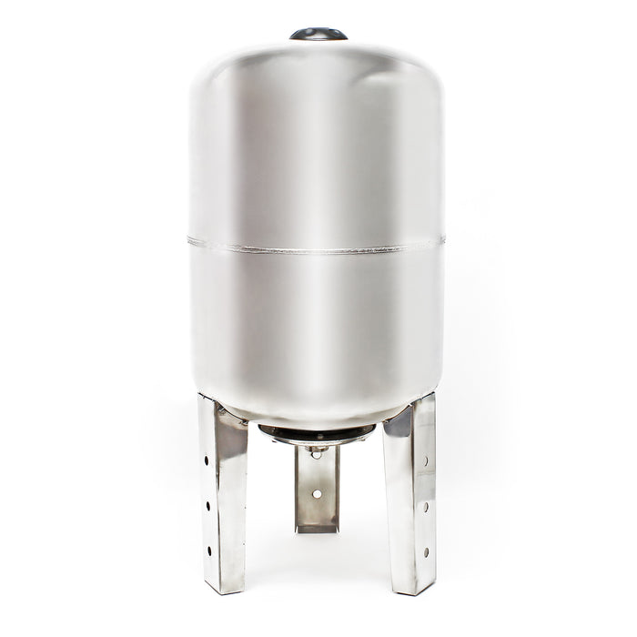 Vaso di espansione 50 l verticale acciaio inox per impianti idrici, sistemi autoclave, membrana EPDM