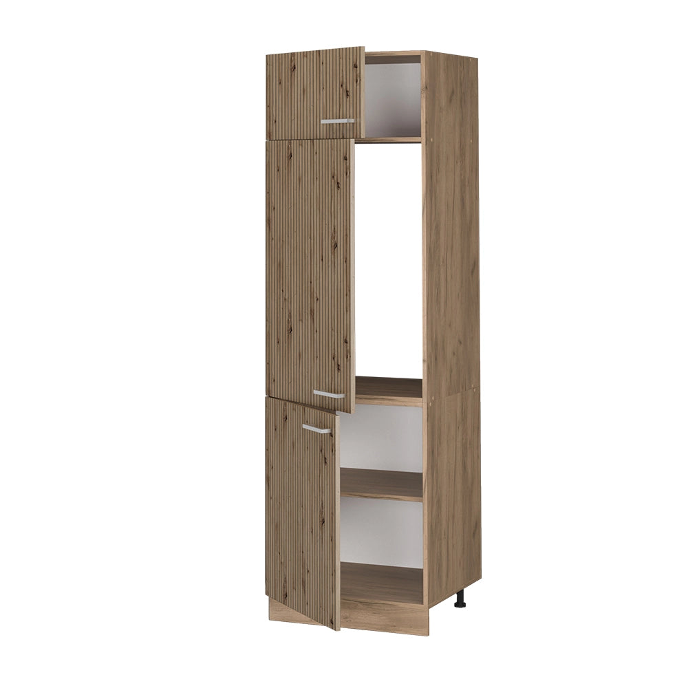 Armadio frigorifero R-Line Rovere artigianale/Rovere dorato 60 cm Vicco