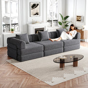 Divano letto 2 in 1 - Zephmum- Design brevettato, bracciolo con vano portaoggetti