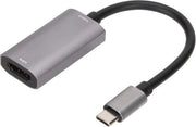 Adattatore di cattura HDMI USB C 1080p 60fps - 4K di ingresso - Cattura Full HD di giochi - PS4 Switch - colore grigio.
