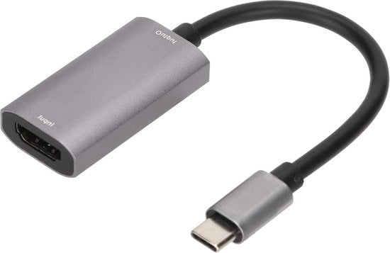Adattatore di cattura HDMI USB C 1080p 60fps - 4K di ingresso - Cattura Full HD di giochi - PS4 Switch - colore grigio.