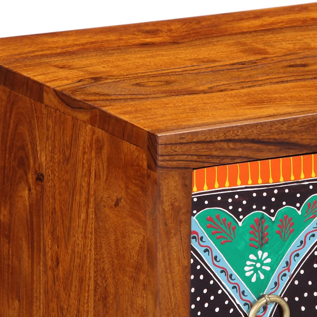 Credenza-Buffet-Armadio da cucina Multicolore 50x35x60 in Legno Massello di Acacia 531864