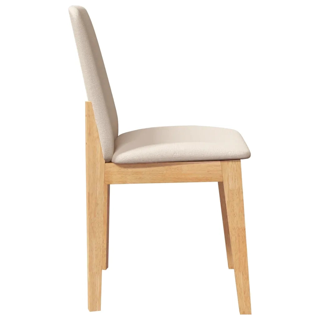 vidaXL Sedie da Pranzo con Cuscini 2 pz in Legno Massello di Hevea