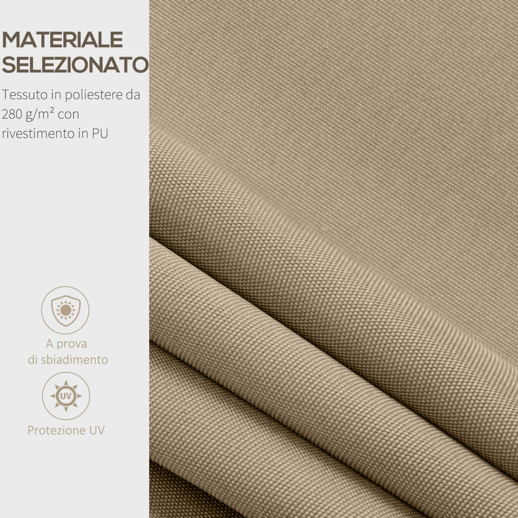 Telo di Ricambio per Tenda a Bracci in Poliestere Anti UV da 4x2,5m Beige