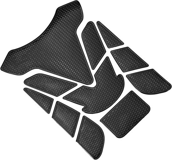 Sticker per Benzinetank Universale 3D 7.68''x5.63'' Nero - Protezione Pad per Benzinetank