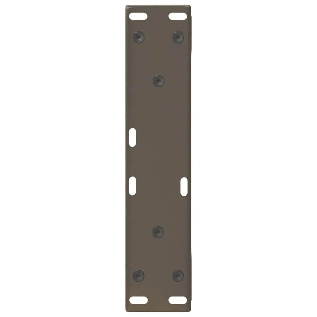 Set di 2 gambe regolabili per tavolino da caffè 28 x 42-43,3 cm stile moderno acciaio naturale 02_0056985