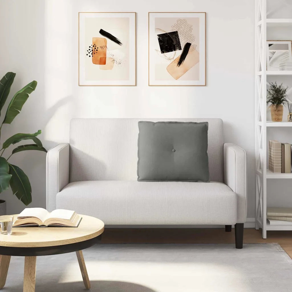 Cuscino per Schiena Grigio scuro 60 x 50 cm