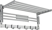 Sostegno per asciugamano in alluminio con regolazione da 5 a 40 cm (5-40SS)