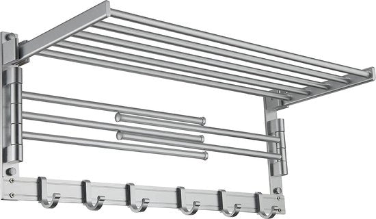 Sostegno per asciugamano in alluminio con regolazione da 5 a 40 cm (5-40SS)