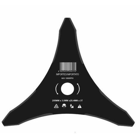 DISCO 3 DENTI ACCIAIO  255-3