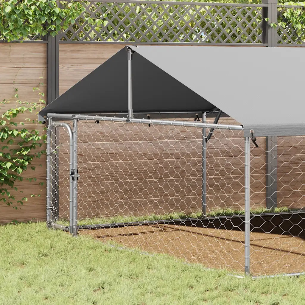 Gabbia per Cani da Esterno con Tetto 600x300x150 cm CFW7372676