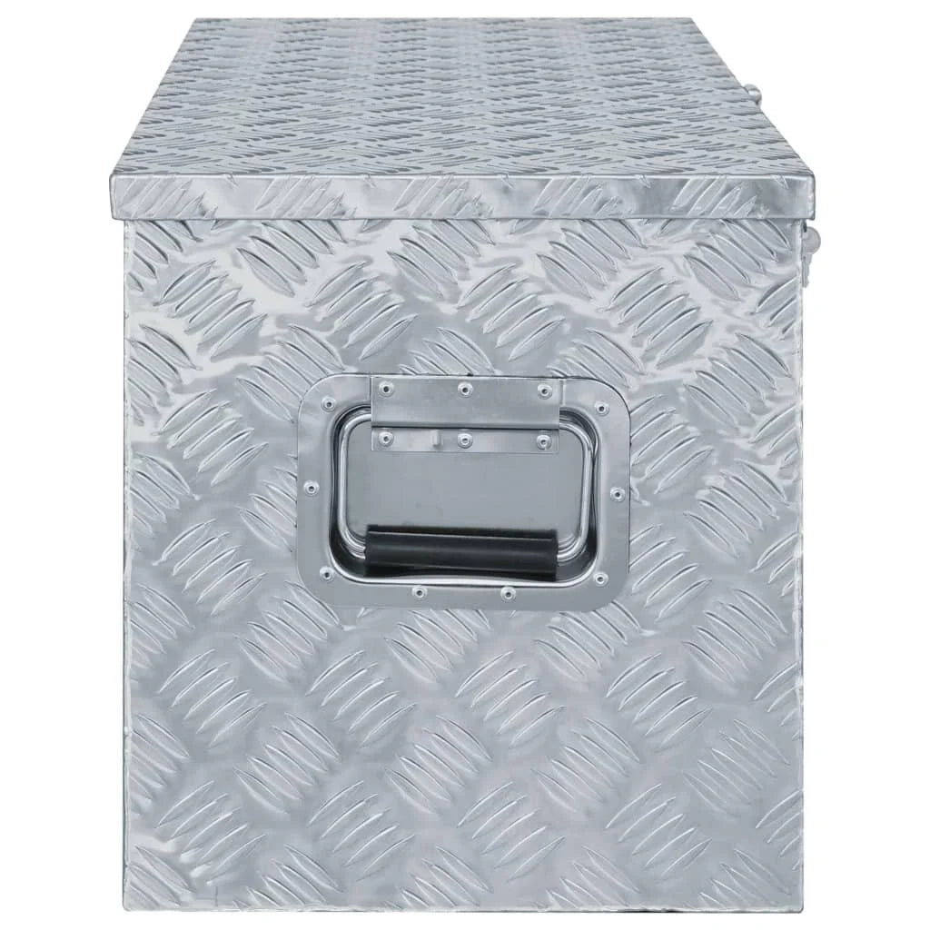 Scatola in alluminio argentato 110,5 x 38,5 x 40 cm 02_0003197