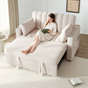 Divano Letto Multifunzione ¨C MINIMAL ¨C Tessuto, Schienale Regolabile, Cuscini, 2 Posti