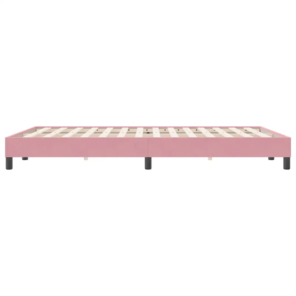 vidaXL Letto a Molle senza Materasso Rosa 140x220 cm in Velluto