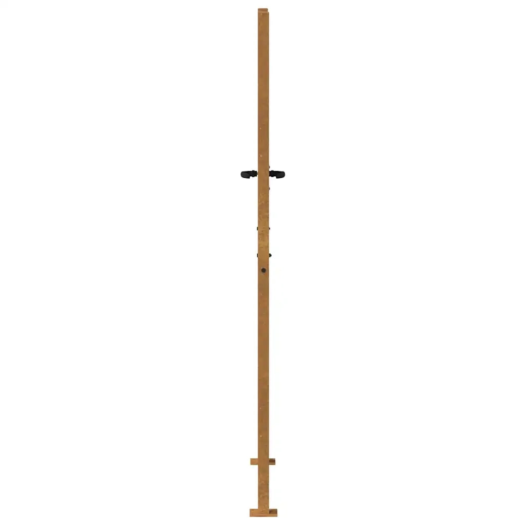 Cancello da Giardino 105x205 cm in Acciaio Corten