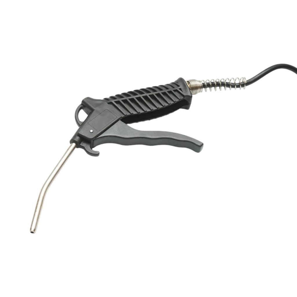 Pistola di soffiaggio ad aria compressa con ugello da 120 mm, tubo a spirale da 5 m e attacco rapido maschio da 1/4