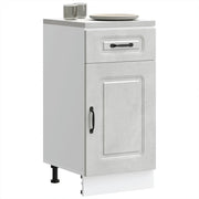 Base da Cucina-Mobile Base da Cucina Kalmar Grigio Cemento in Legno Multistrato 403060