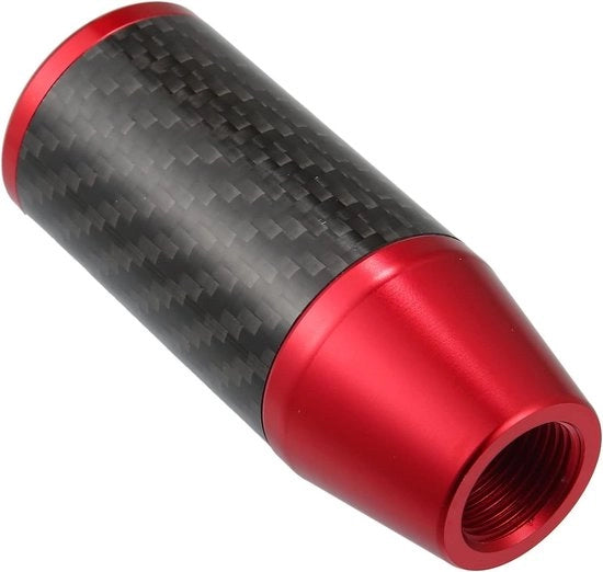 Accessorio automatico per trasmissione con fibra di carbonio - modello 75 caratteri in rosso.