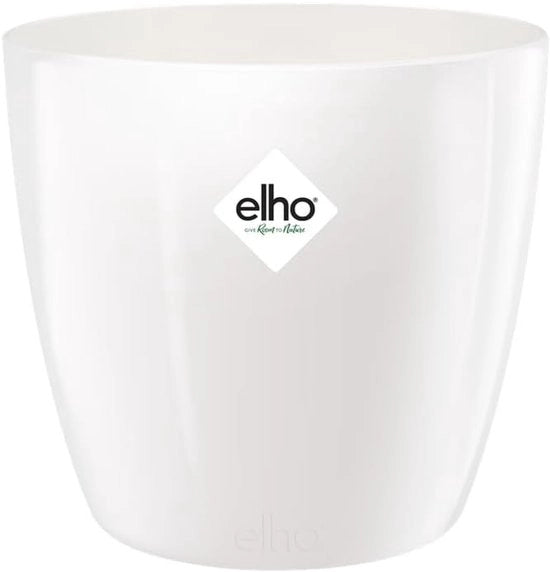 Vaso per Fiori Bianco Ø 25.2 cm - Vaso Sostenibile per Interni per Piante