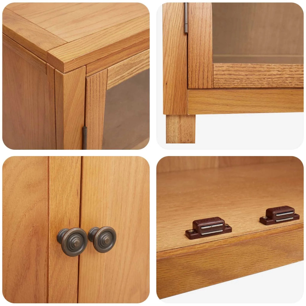 Set di Mobili per Magazzino con lo scaffale 2 pcs Naturale