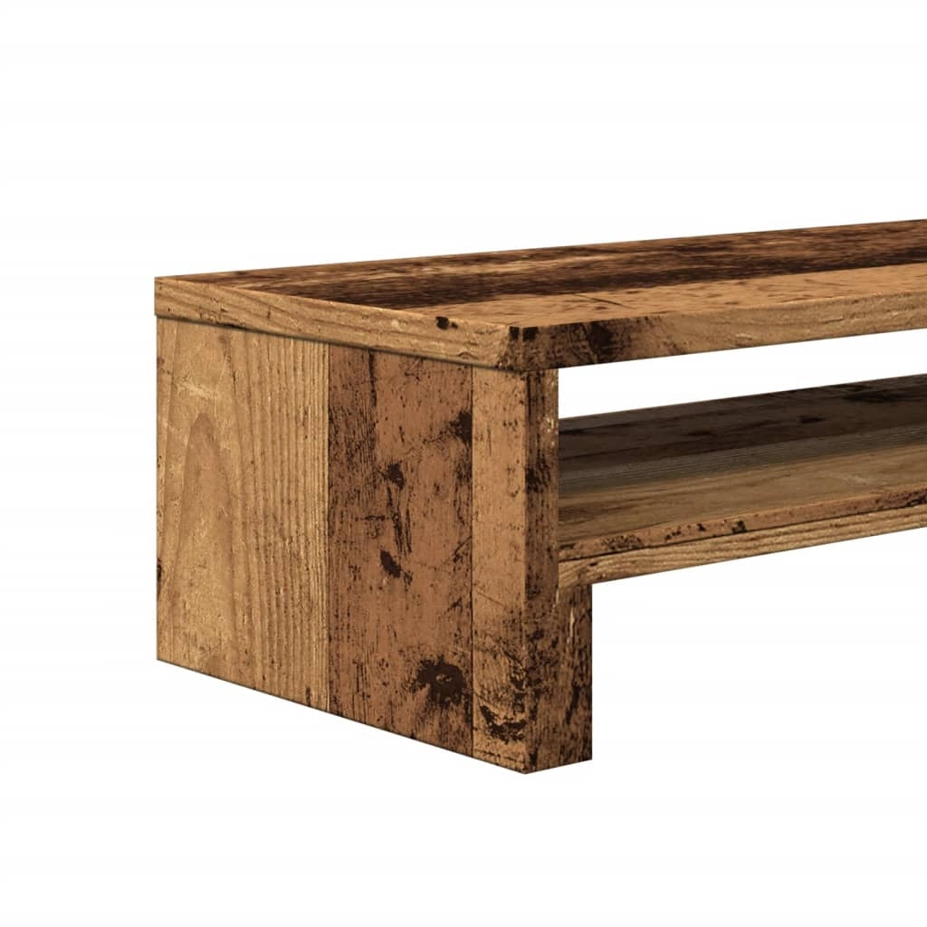 Supporto per monitor mobile da scrivania legno vecchio 54 x 22 x 15 cm legno ingegnerizzato marrone 02_0045013