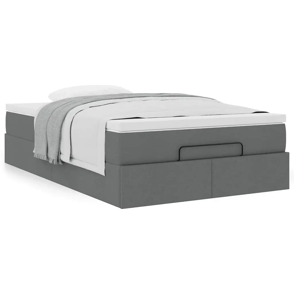 Struttura Letto Pouf con Materasso 120x200 cm in Tessuto 3311100