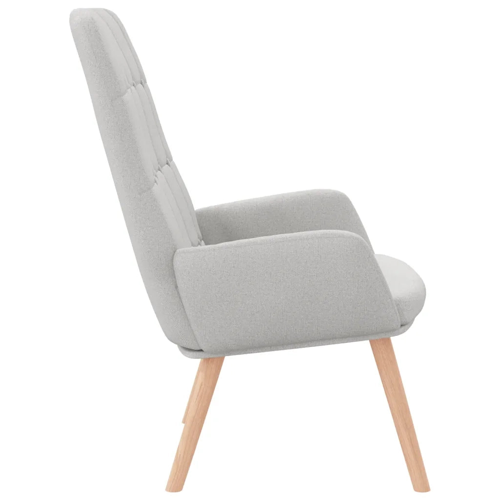 vidaXL Sedia Relax Grigio Nuvola in Tessuto