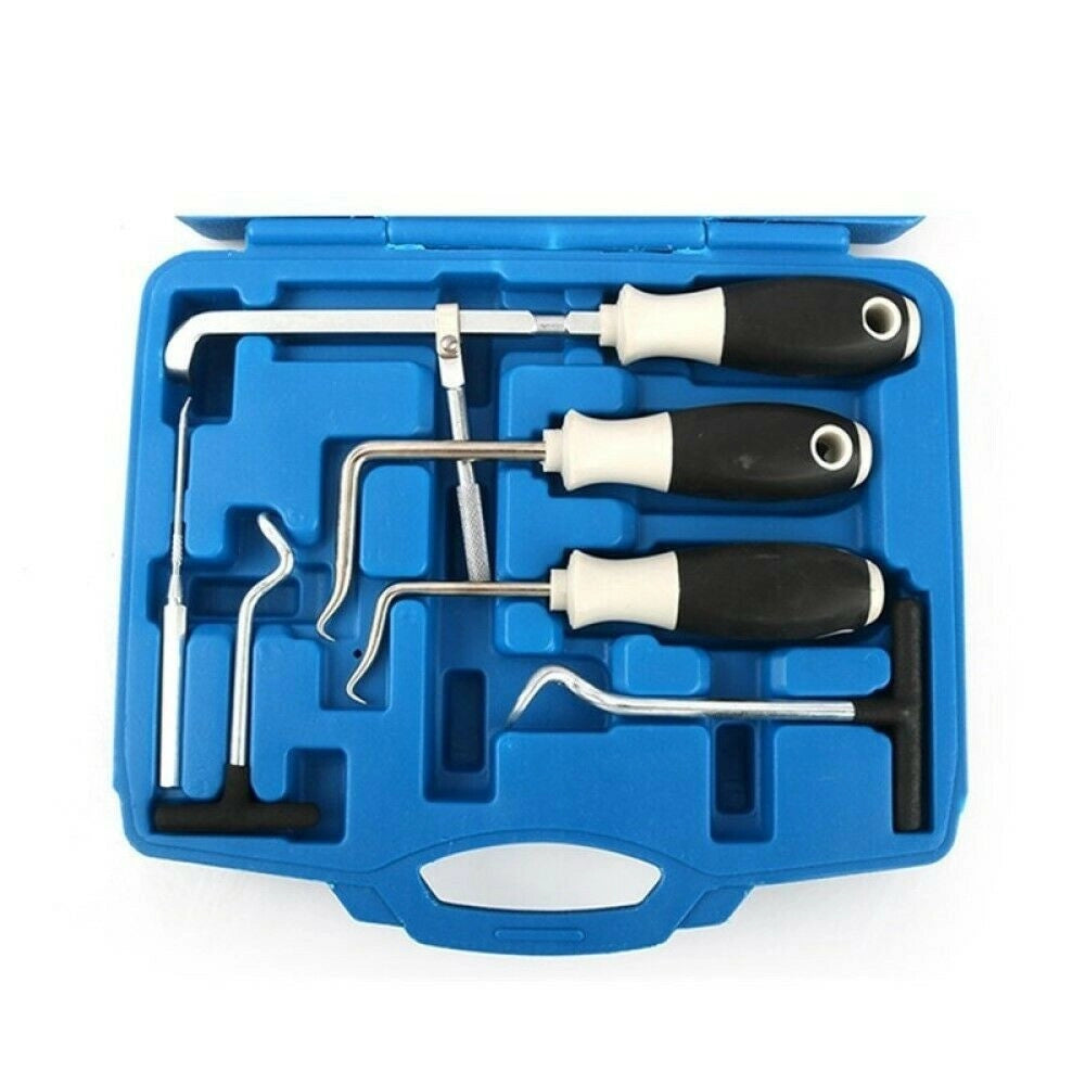 Trade Shop - Set 6 Attrezzi Ganci Per La Rimozione Guarnizioni Anelli O-ring Paraolio Hy63631 -