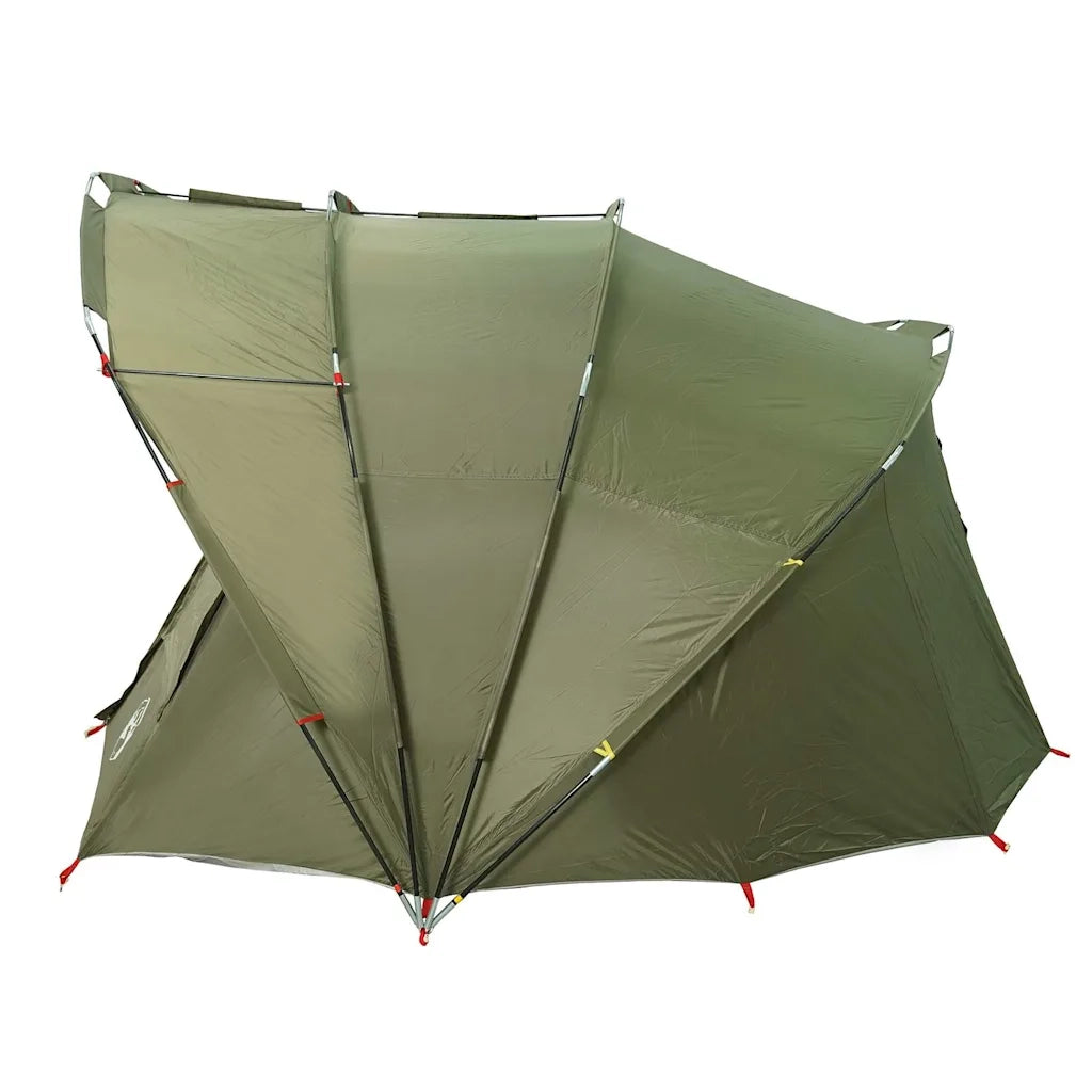 Tenda da Pesca per 5 Persone-Tenda da campeggio Verde Oliva Impermeabile 802319