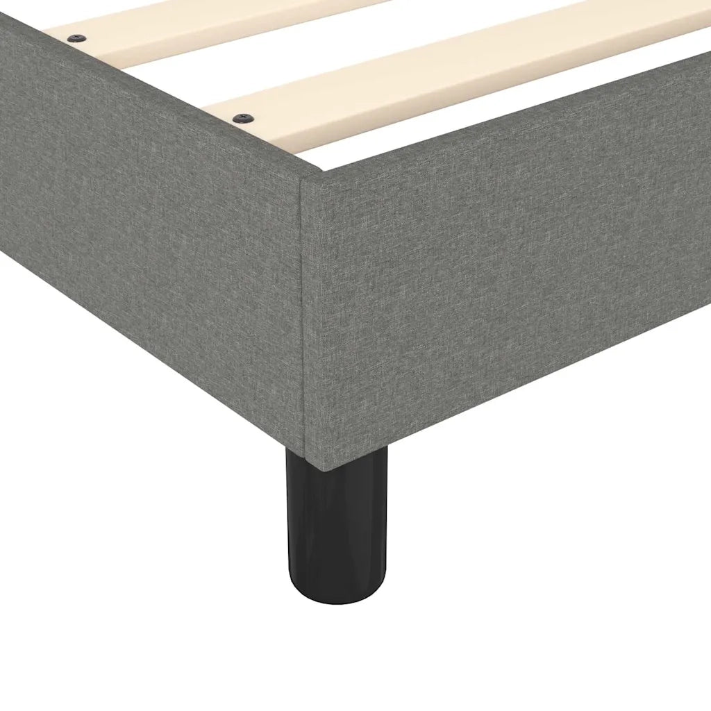 Struttura Letto a Rete a Molle-Giroletto Grigio Scuro 100x200 cm Tessuto 791378