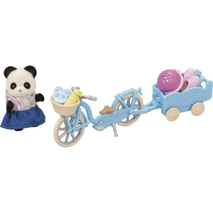 La ragazza Panda, la sua bici e il suo trailer - Famiglie Sylvanian - 5652 - da 3 anni