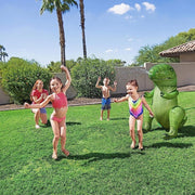 Trade Shop - Gioco Spruzza Acqua A Forma Di Dinosauro 9x75x122cm Bambini 3 Anni Giardino 52294 -