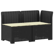 Divano da Giardino a 2 Posti con Cuscini Aspetto Rattan PP 8011924