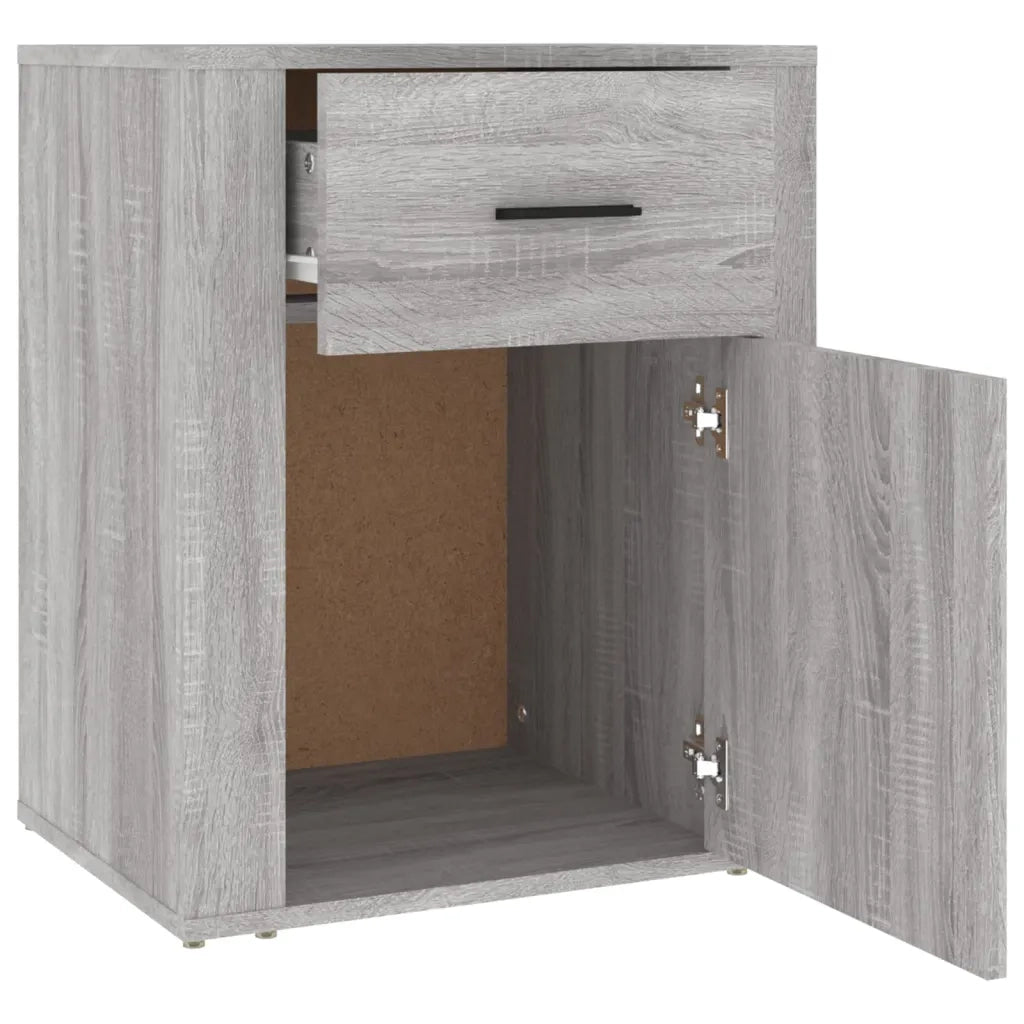 Comodino Grigio Sonoma 50x36x60 cm in Legno Multistrato cod mxl 30079