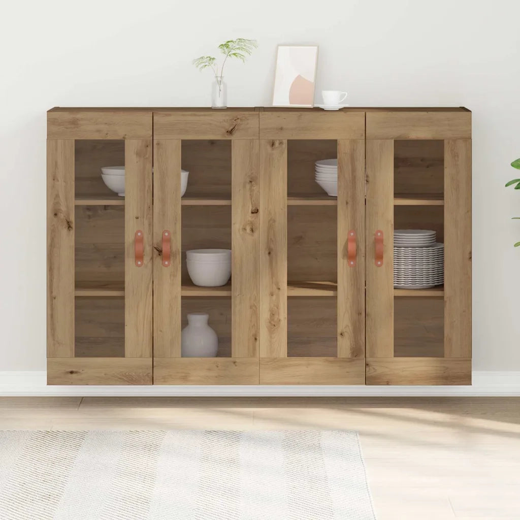 Armadi da Parete 2 pz Rovere artigianale 69,5 x 34 x 90 cm CFW5914677