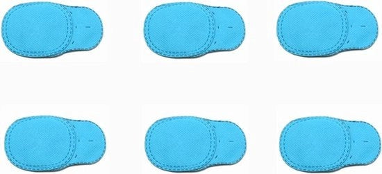 Patch per bambini - copertura morbida - trattamento medico - blu - patch per ambliopia strabismo - occhiali per bambini - 6 pezzi