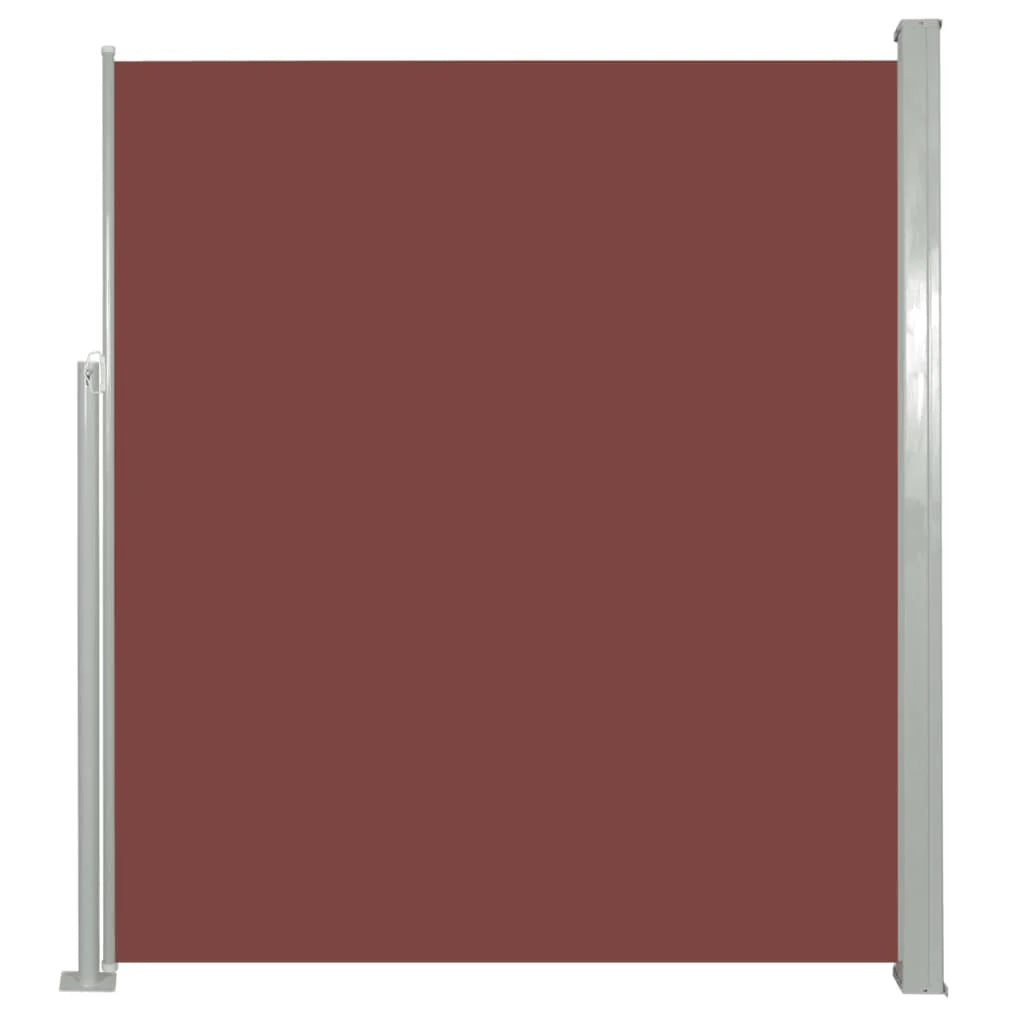 Tenda da sole laterale retrattile/schermo protettivo per patio giardino terrazza balcone 160 x 300 cm marrone 02_0007275