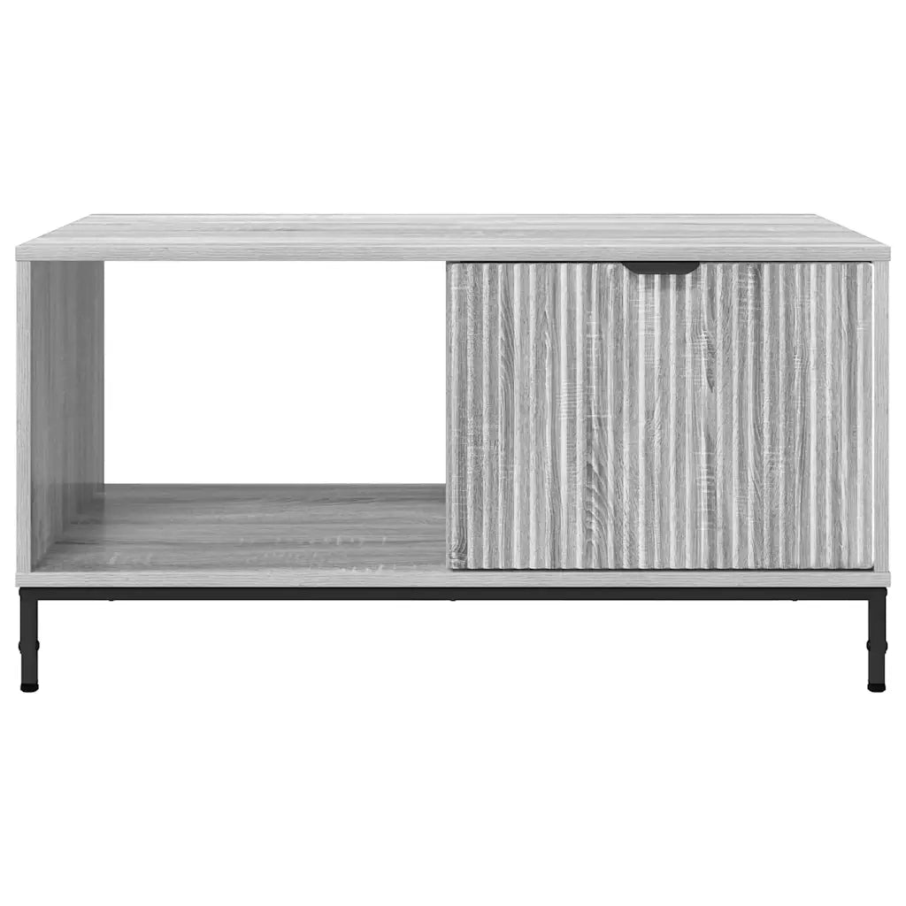 Tavolino da salotto con cassetto Grigio Sonoma 90 x 49 x 46 cm