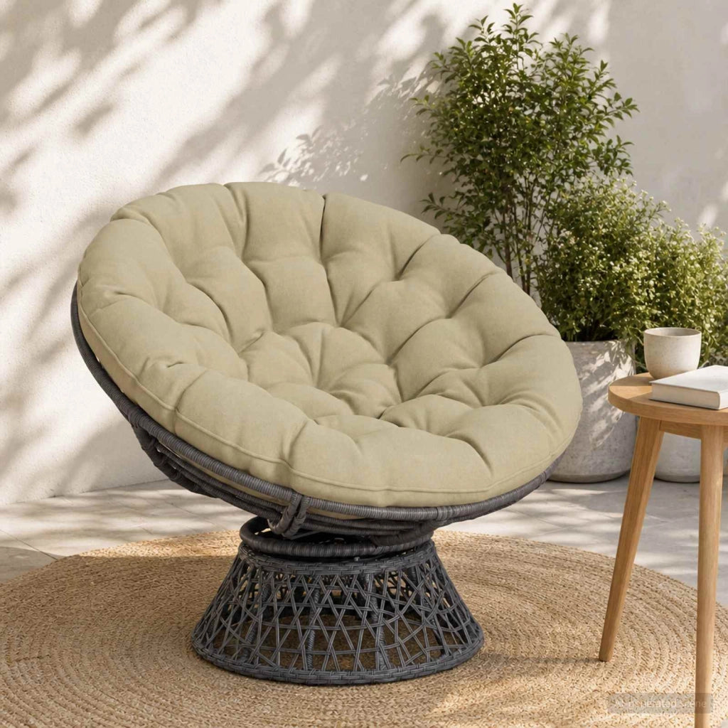 Cuscino per Sedia Papasan VIANEN 100% Poliestere Verde chiaro 953975