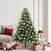 Albero di Natale Artificiale a Cerniera con 300 LED 180 cm 3395996